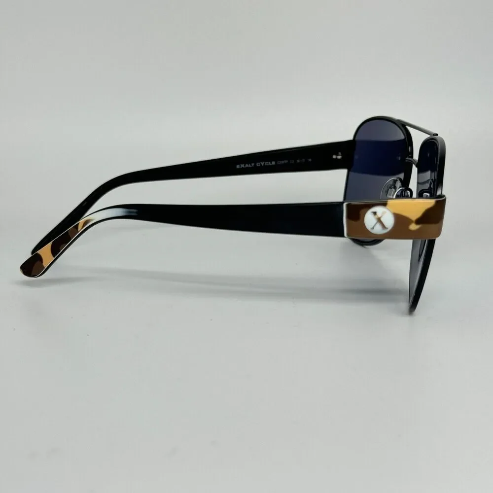 Exalt Cycle Country‎ C3 Eyeglasses Frames Black Square Vintage Rare 58-16 H14154